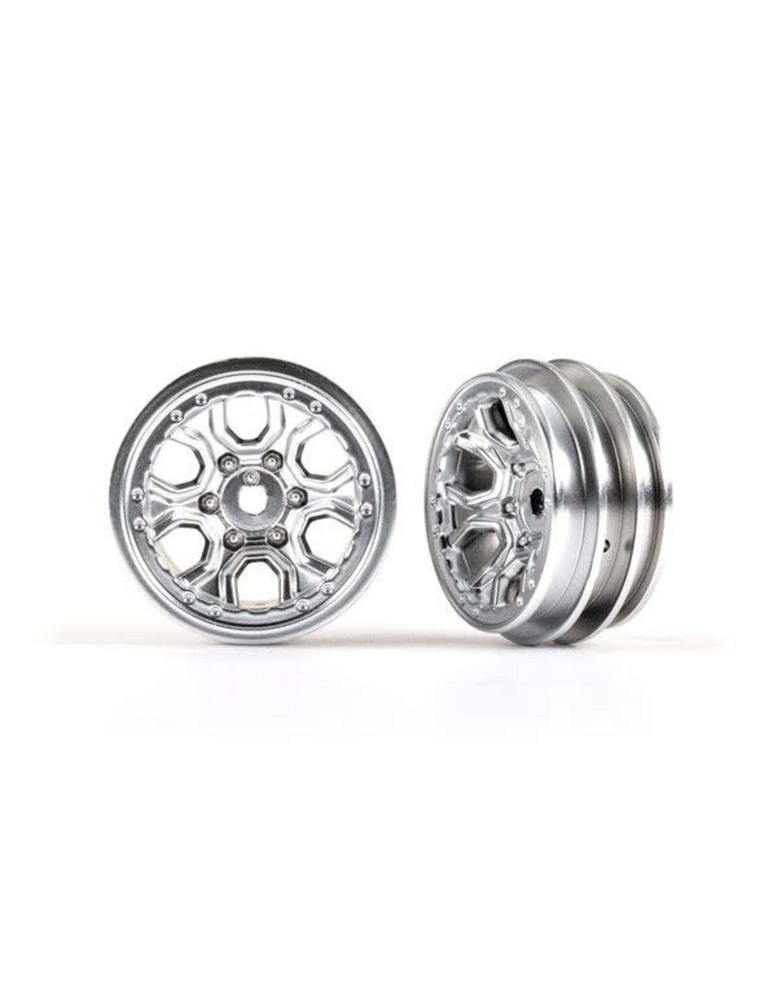 Traxxas Wheels, 1.0" (Statin Chrome) (2)