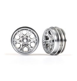 Traxxas Wheels, 1.0" (Statin Chrome) (2)