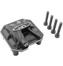 Hot Racing Aluminum AR44 Axle Differential Covers, Black, for Axial SCX II