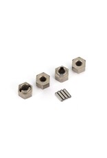 Traxxas Wheel Hubs, 7mm Hex / Axle Pins (4)