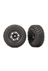 Traxxas Tires & Wheels, Premounted (Black 1.0", Canyon Trail)