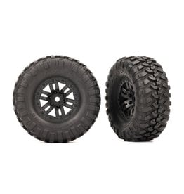 Traxxas Tires & Wheels, Premounted (Black 1.0", Canyon Trail)