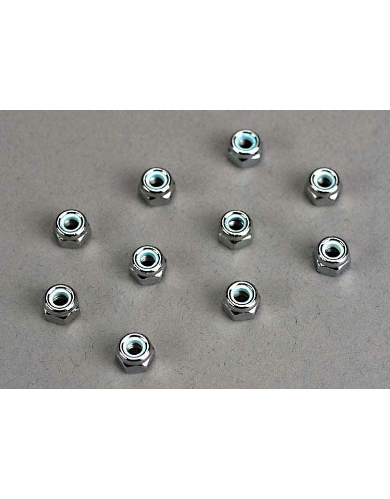 Traxxas Nuts, 4mm nylon locking (10)