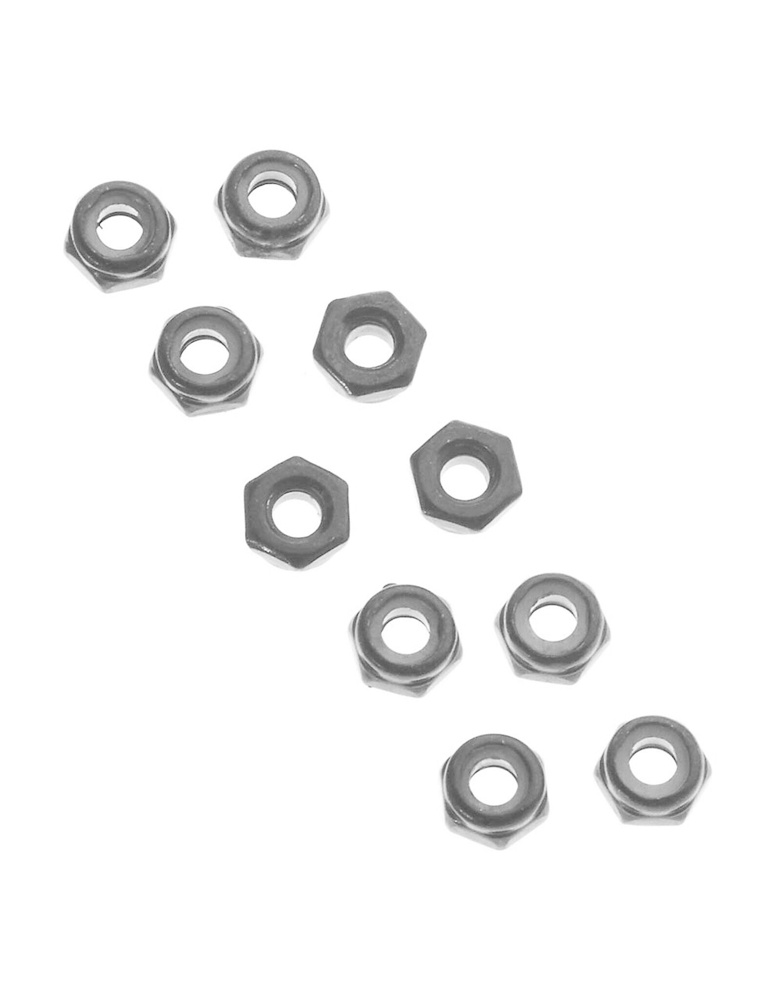 Axial Thin Nylon Locking Hex Nut M3 Black (10)