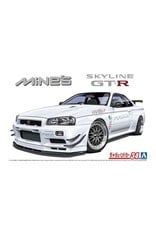 Aoshima 1/24 Nissan Mine's BNR34 Skyline GT-R '02