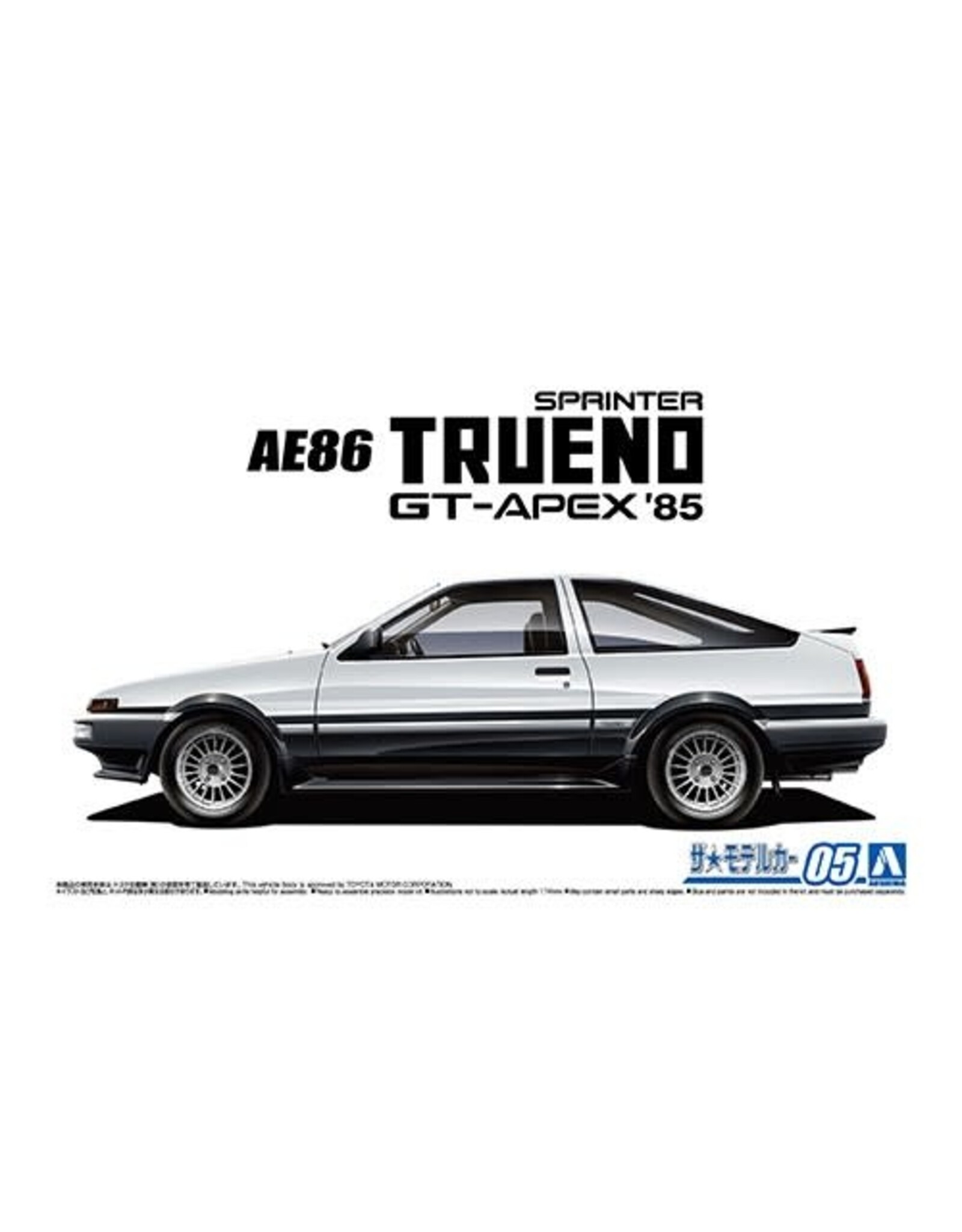 Aoshima 1/24 Toyota AE86 Sprinter Trueno GT-APEX '85