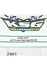 KSG KSG-2217 017 Front Springs, (2)