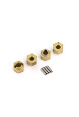 Traxxas Wheel Hubs, 7mm Hex (Brass) (4)