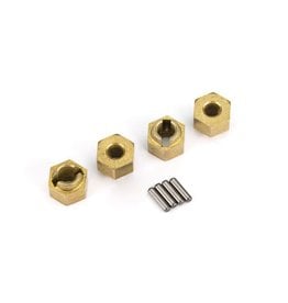 Traxxas Wheel Hubs, 7mm Hex (Brass) (4)