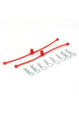 Dubro Body Klip Retainers, Red (2)