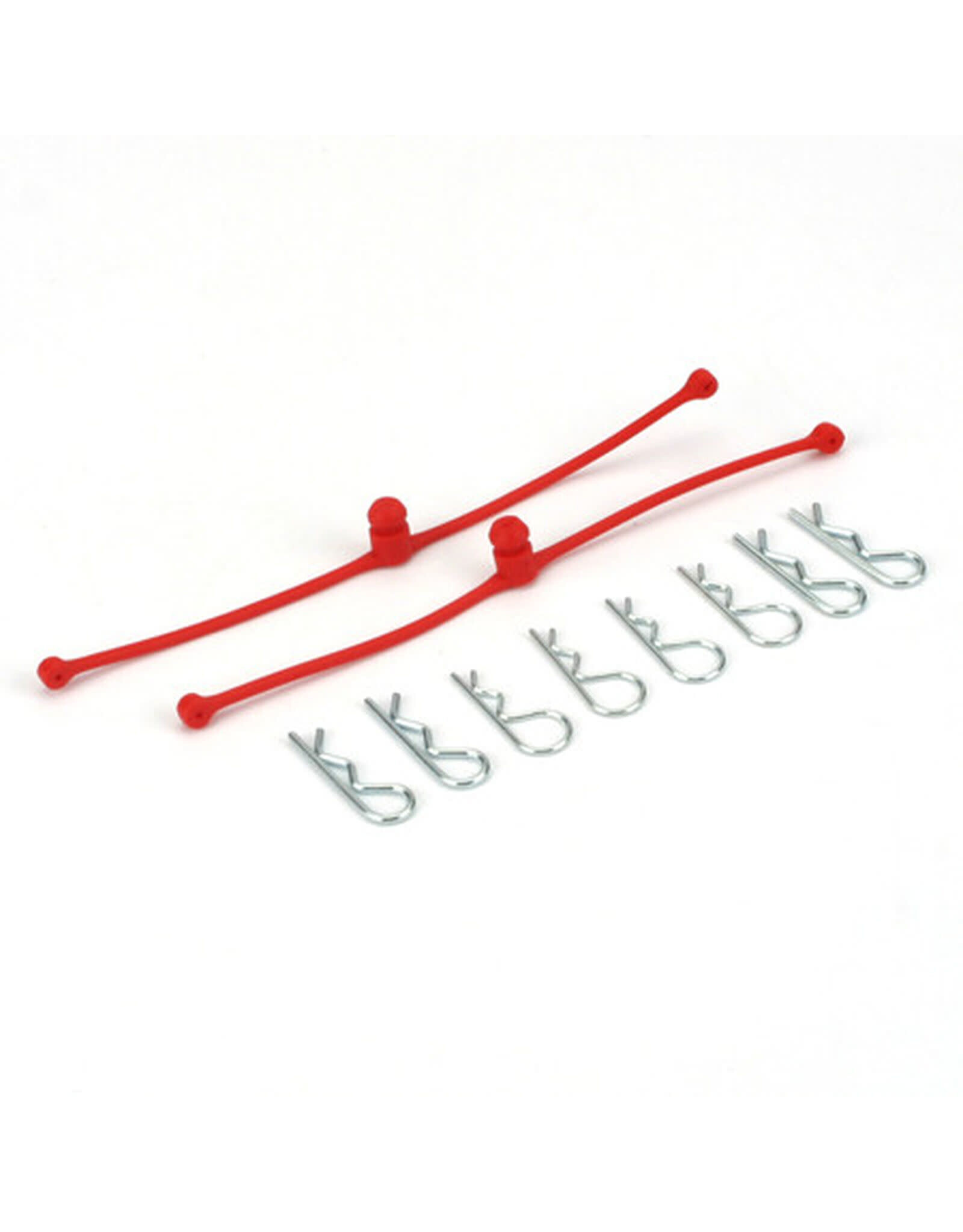 Dubro Body Klip Retainers, Red (2)