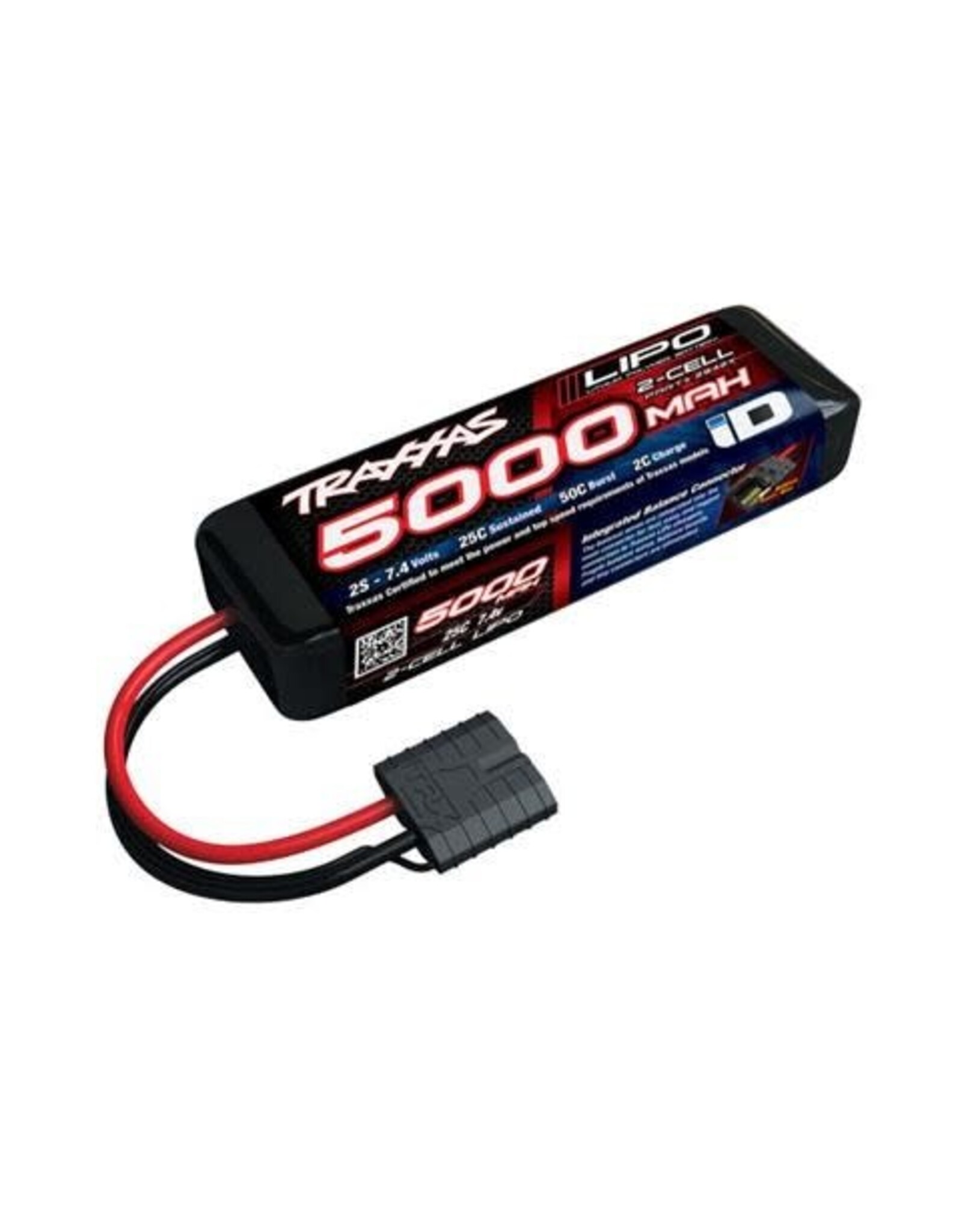 Traxxas 5000mAh 2S 7.4V 25C LiPo iD Connector