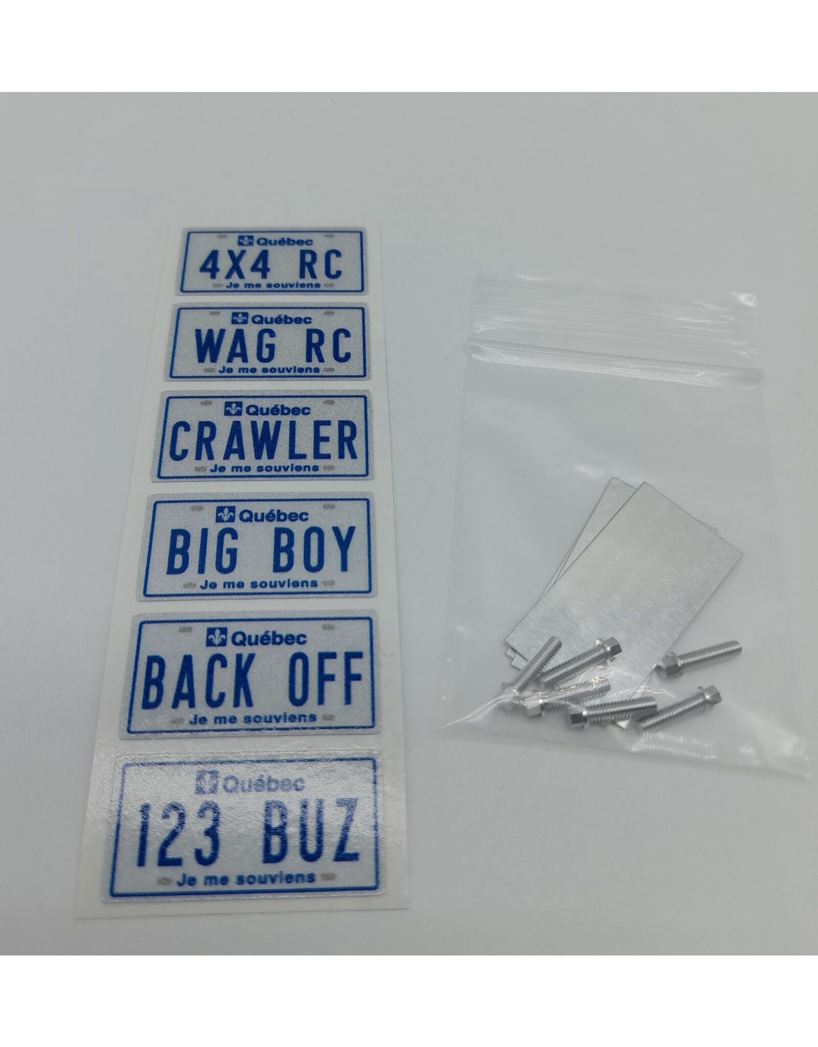 WAG Radio Control Ensemble de plaques avec plaque d’aluminium (PS-A3)
