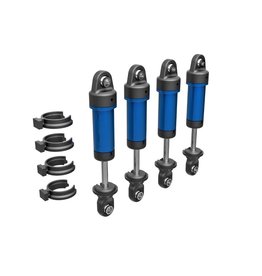 Traxxas Shocks, GTM, Aluminum (Blue-Anodized)