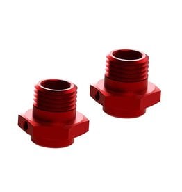 Arrma Wheel Hex Alumn 17mm/16.5mm Red (2)