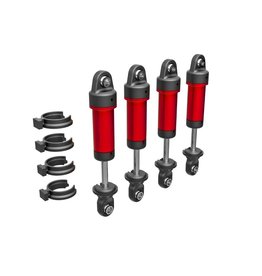 Traxxas Shocks, GTM, Aluminum (Red-Anodized)