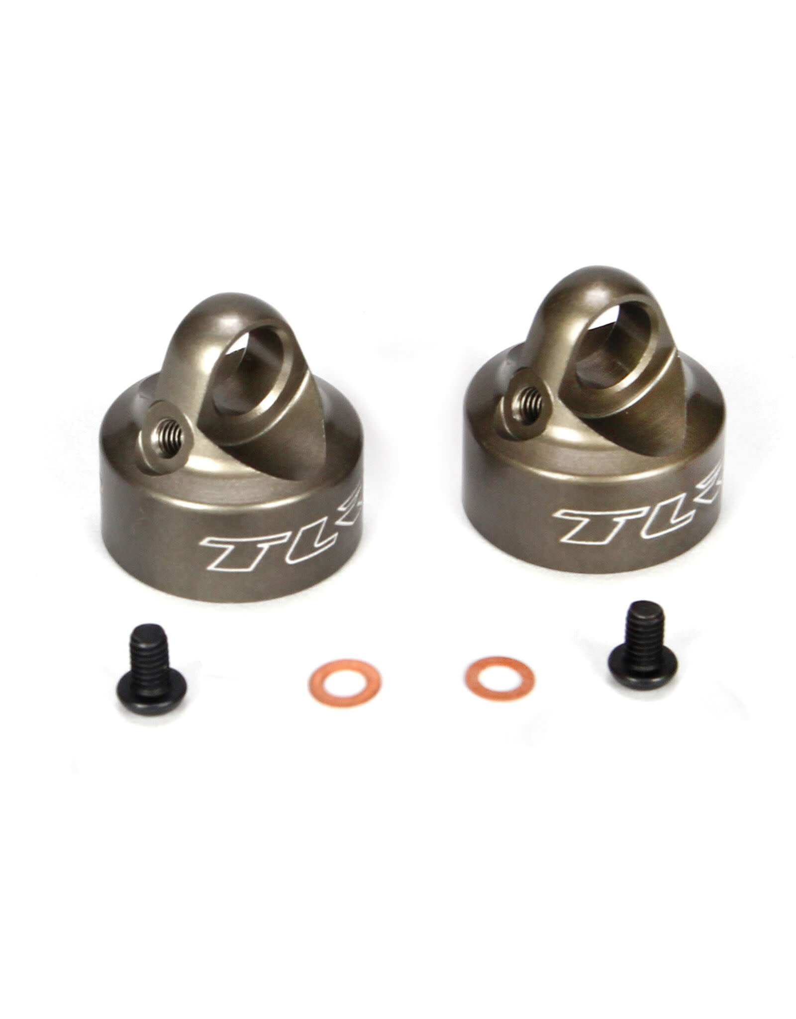 Team Losi Racing Bleeder Shock Caps Alum (2): 22/22T