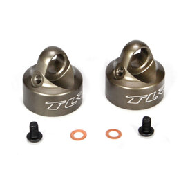 Team Losi Racing Bleeder Shock Caps Alum (2): 22/22T