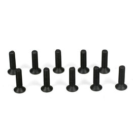 Team Losi Racing Flathead Screw, M3 x 12mm (10)