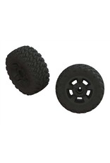 Arrma dBoots 'Ragnarok Mt' Tire Set Glued Black (2)