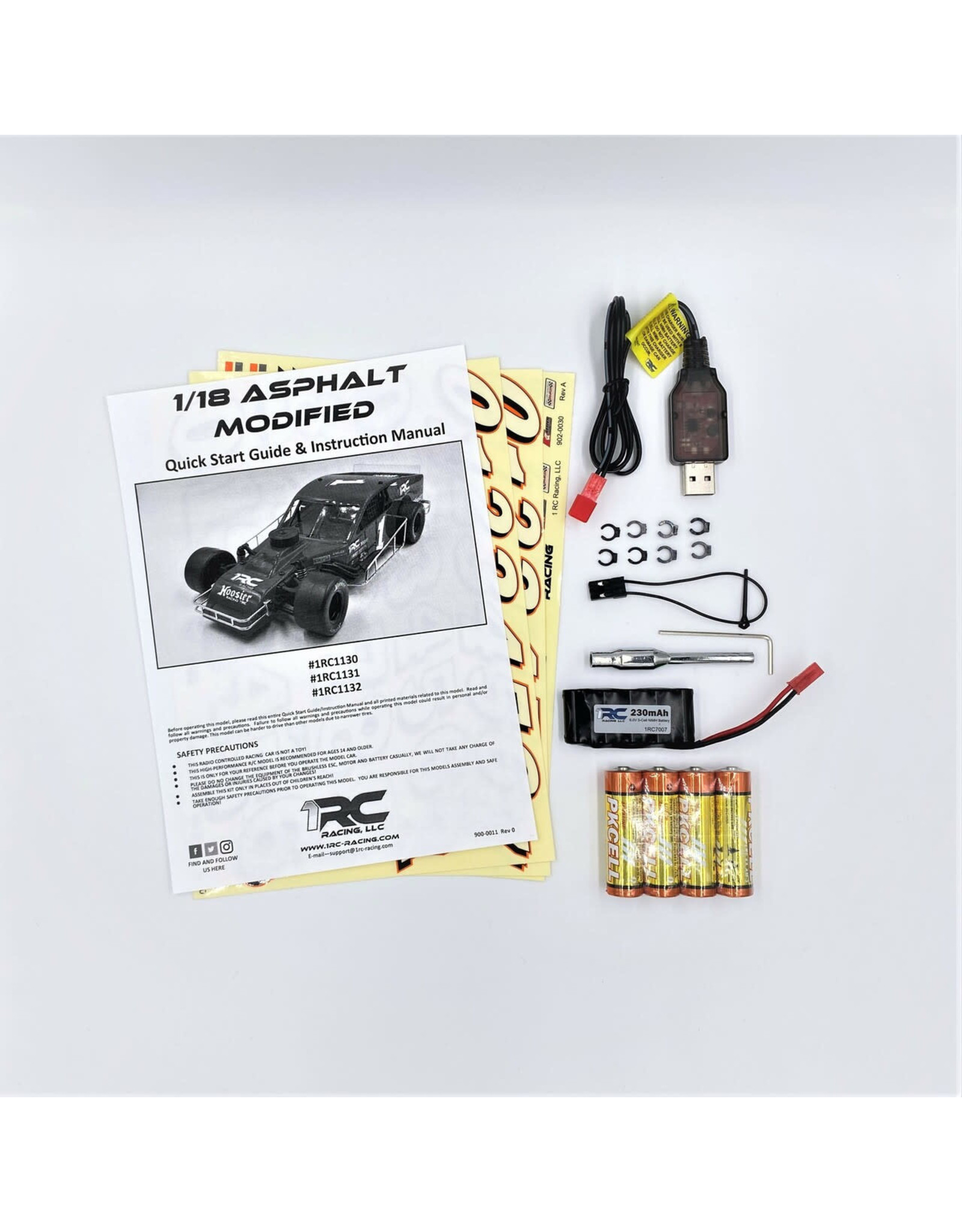 1RC Racing Copy of 1/18 EDM 2.0, Black, RTR