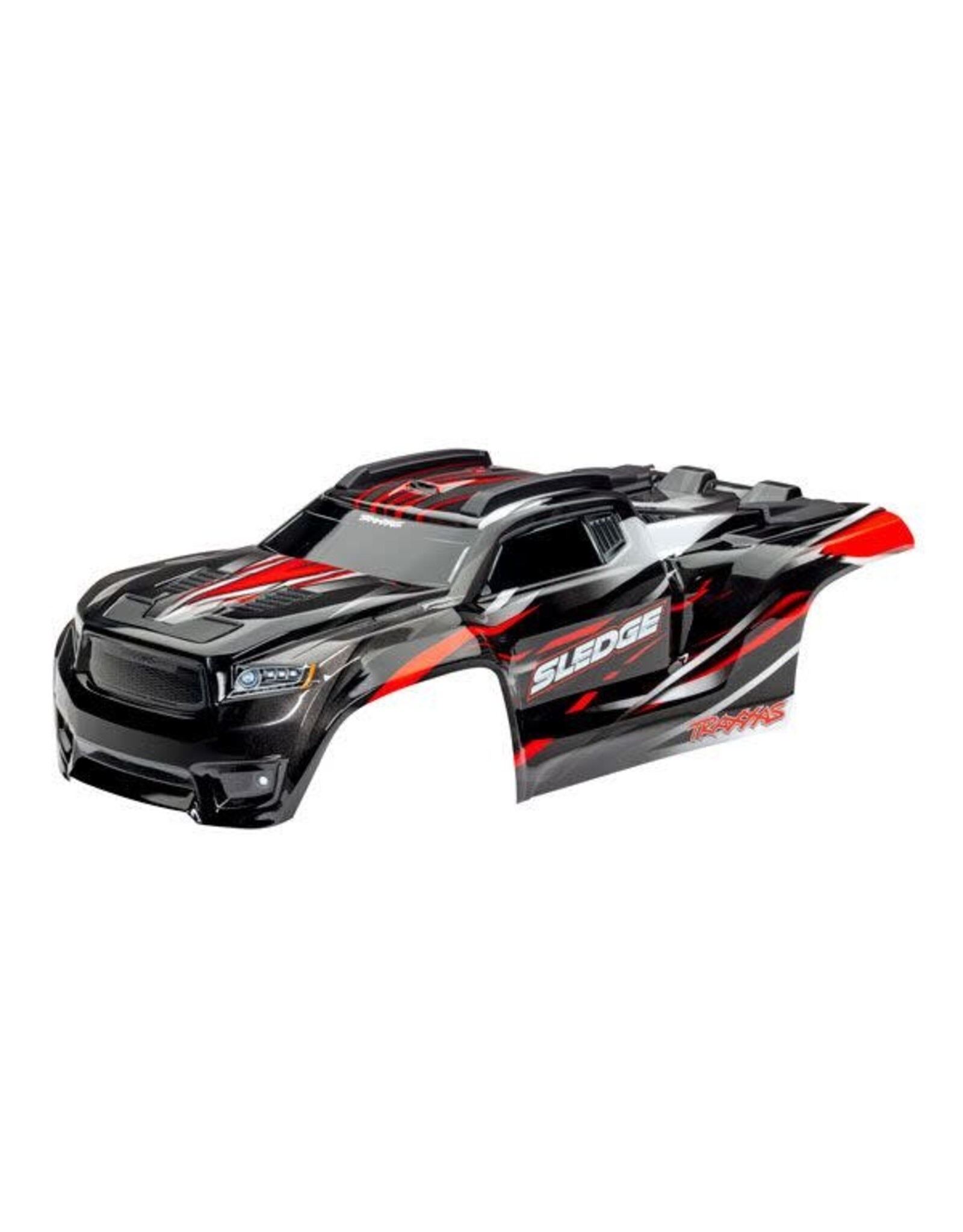 Traxxas Copy of Body, Sledge, orange/ window, grille, lights decal sheet