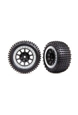 Traxxas Rear Black/Satin Beadlock w/ Alias Tires