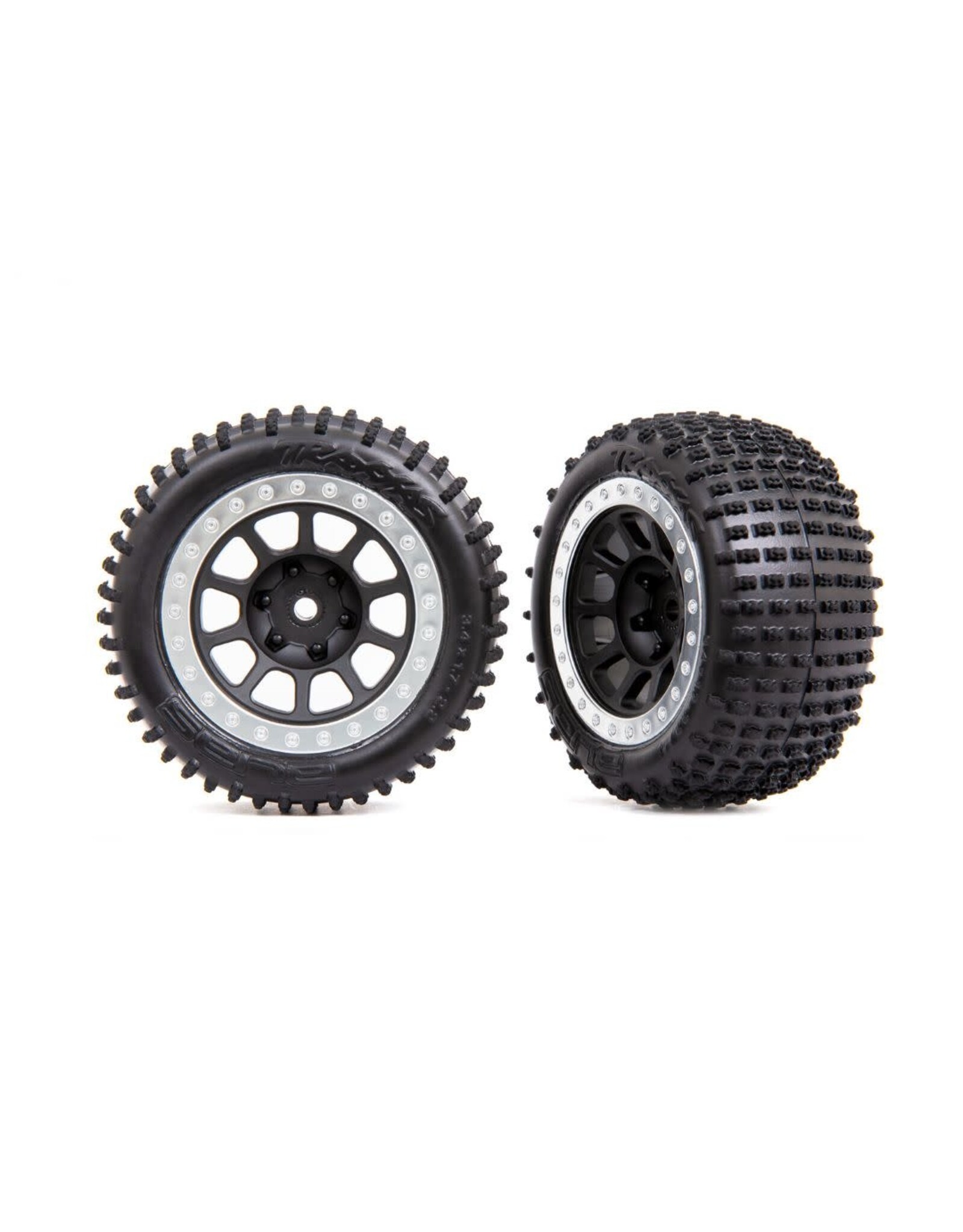 Traxxas Rear Black/Satin Beadlock w/ Alias Tires