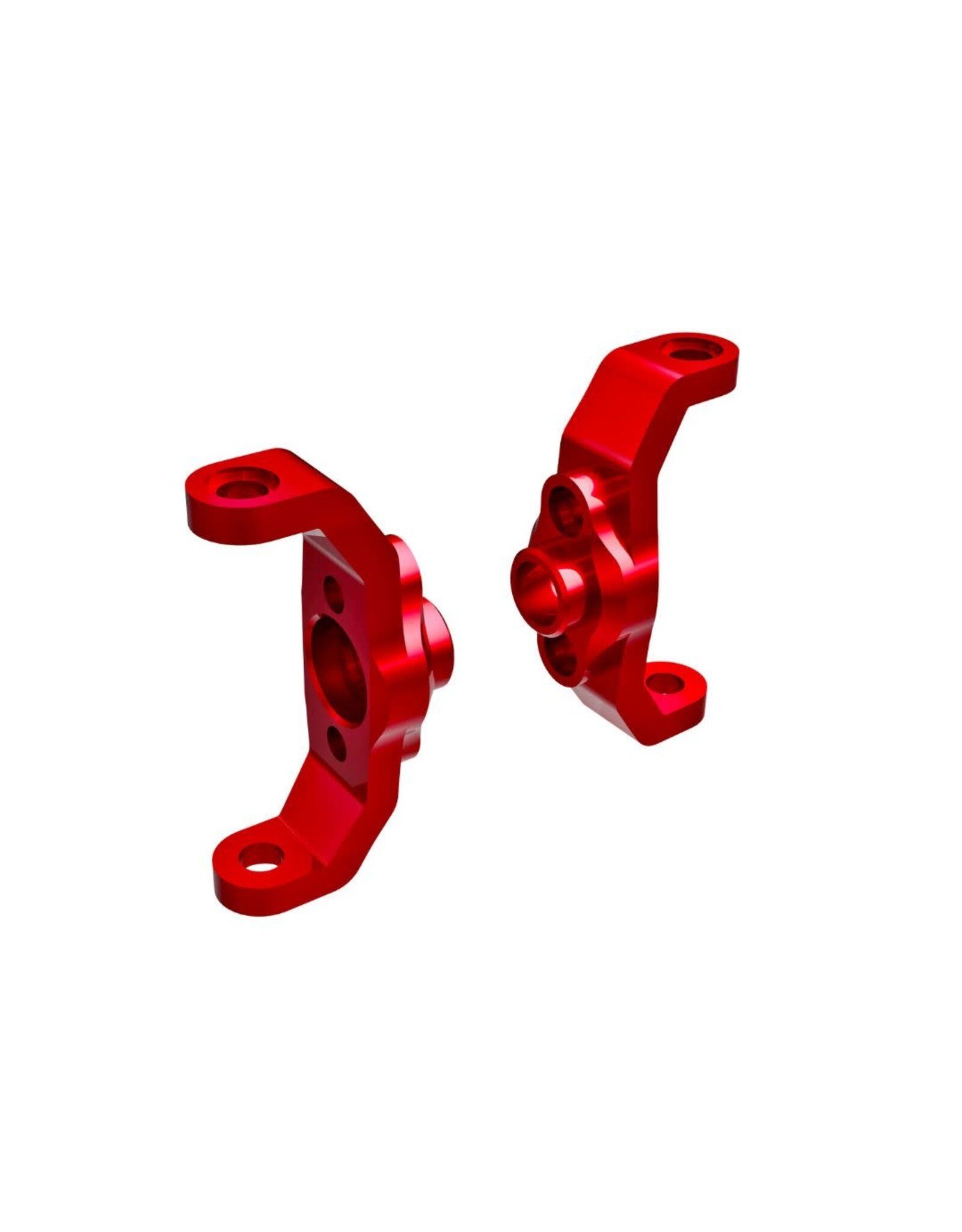 Traxxas Caster Blocks, 6061-T6 Alu. (Red) (Left & Right)