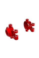 Traxxas Steering Blocks, 6061-T6 Alu. (Red)(2)