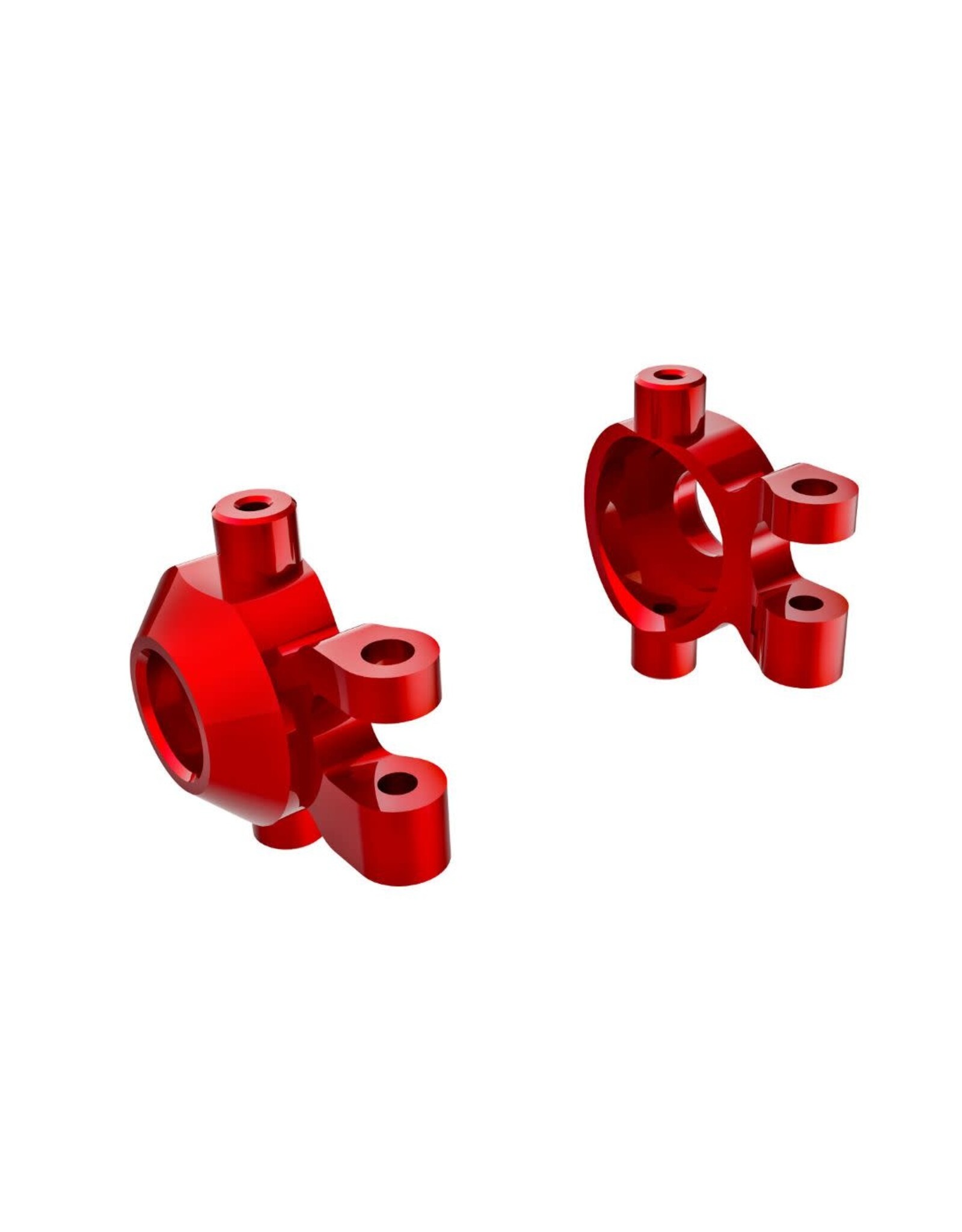 Traxxas Steering Blocks, 6061-T6 Alu. (Red)(2)