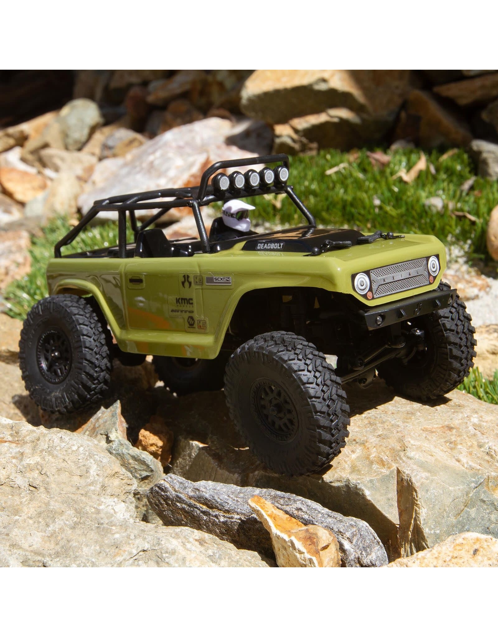 Axial 1/24 SCX24 Deadbolt 4WD Rock Crawler Brushed RTR, Vert