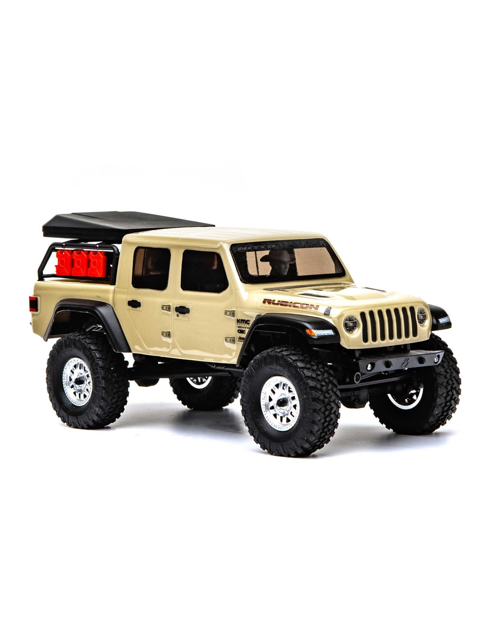 Axial 1/24 SCX24 Jeep JT Gladiator 4WD Rock Crawler brossé RTR, Beige