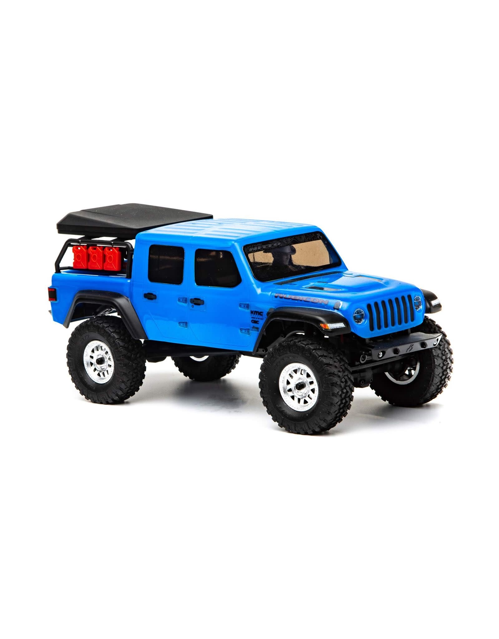 Axial 1/24 SCX24 Jeep JT Gladiator 4WD Rock Crawler brossé RTR, bleu