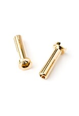 TQ wire 4mm Male Bullets Low Profile (pr.) Gold 14mm