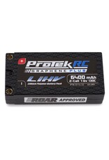 Protek RC 7.6V 6400mAh 2S 130C HV Shorty LiPo /5mm Connectors