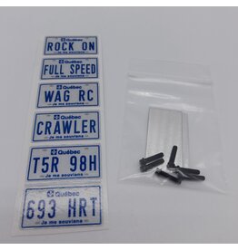 WAG Radio Control Ensemble de plaques avec plaque d’aluminium (PS-A5)