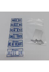 WAG Radio Control Ensemble de plaques avec plaque d’aluminium (PS-A1)