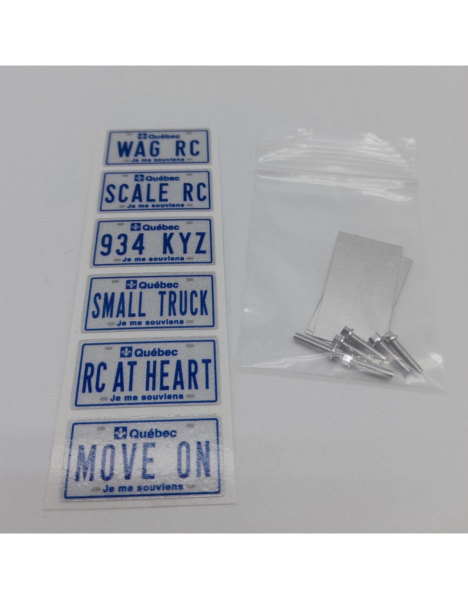 WAG Radio Control Ensemble de plaques avec plaque d’aluminium (PS-A1)