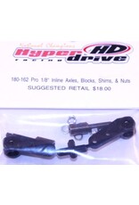 HyperDrive 2 1/8 Axles, Blocks, 10 Shims, 2 Nuts