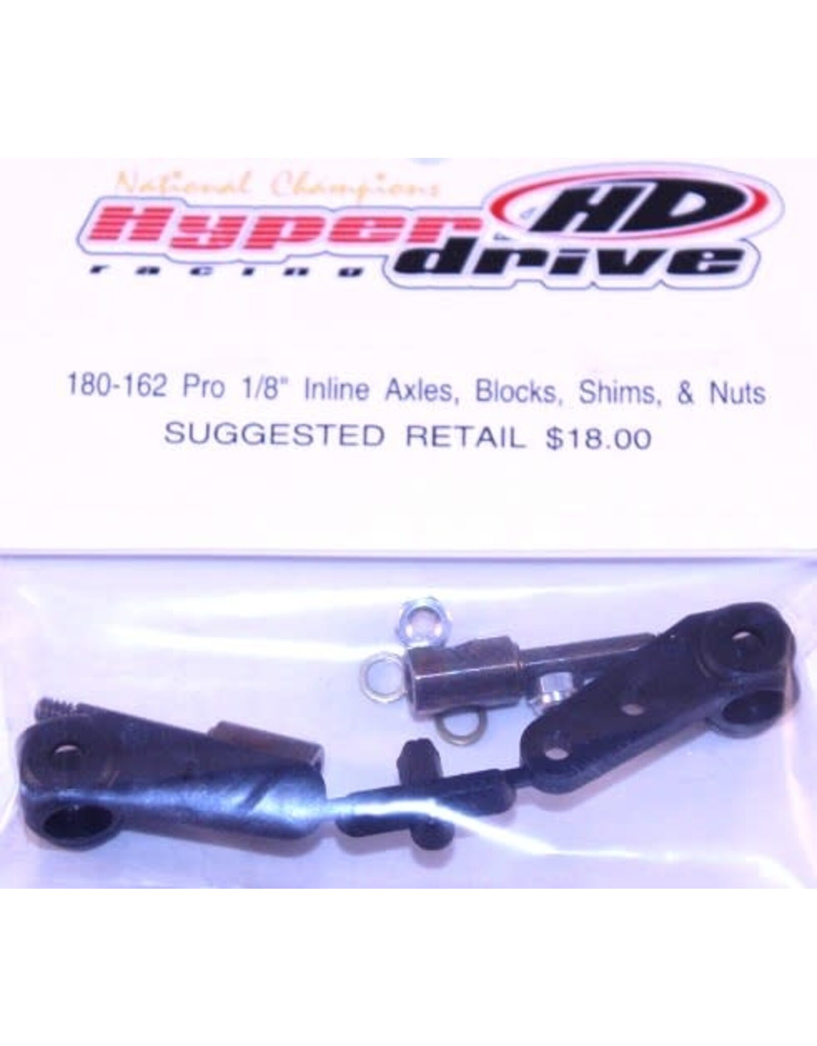 HyperDrive 2 1/8 Axles, Blocks, 10 Shims, 2 Nuts