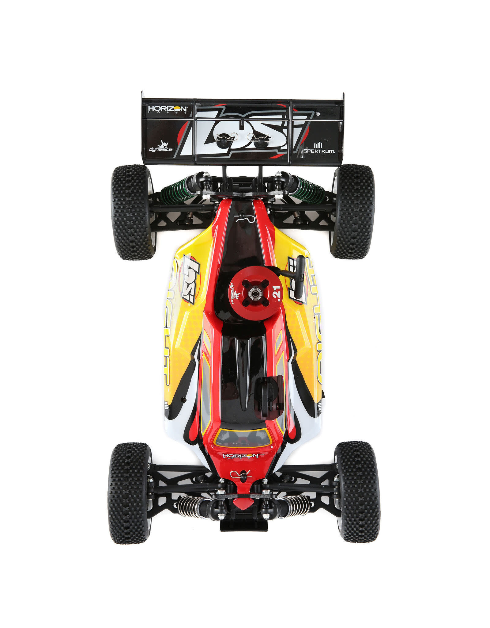 Losi 1/8 8IGHT 4WD Nitro Buggy RTR, Rouge/Jaune