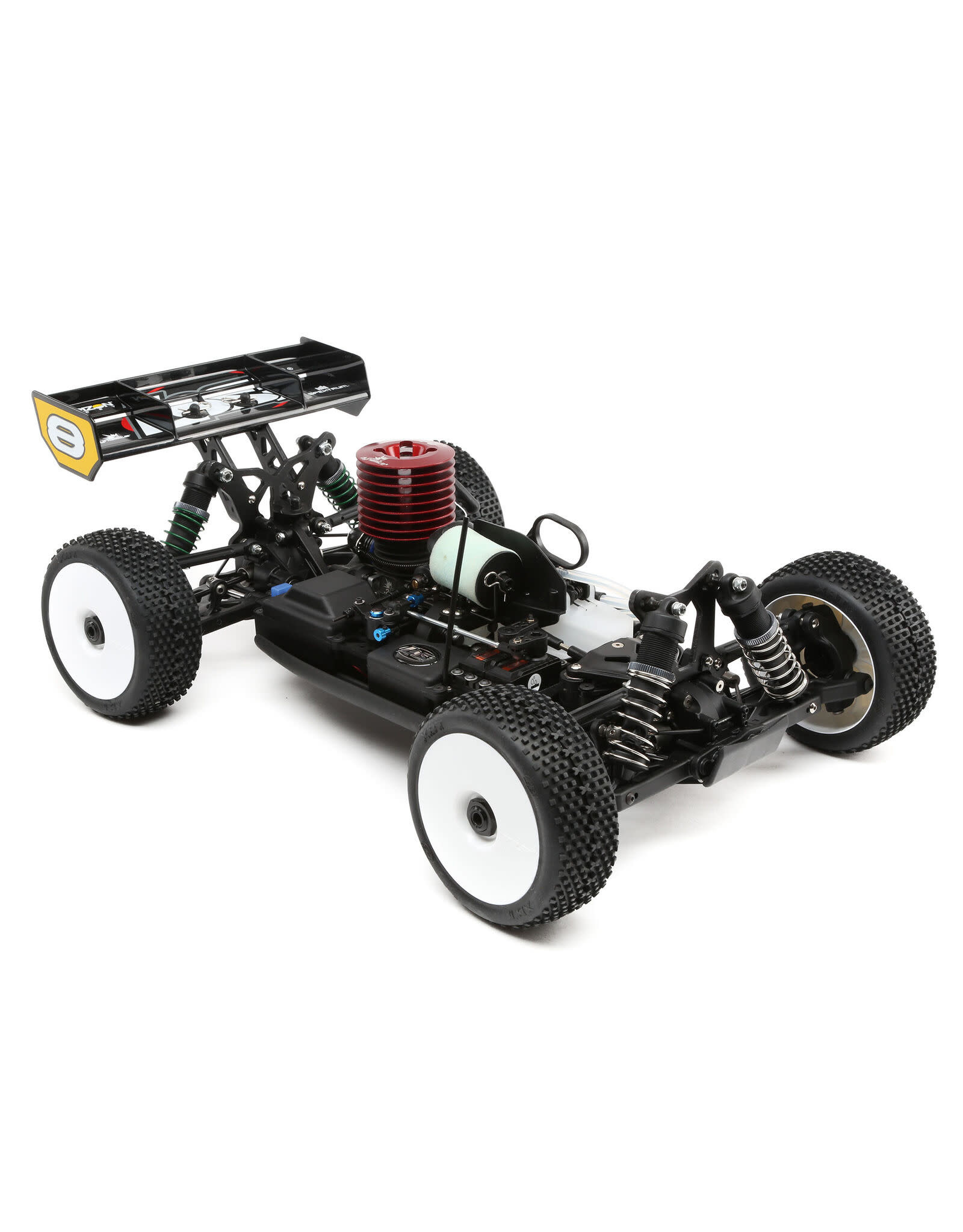 Losi 1/8 8IGHT 4WD Nitro Buggy RTR, Rouge/Jaune