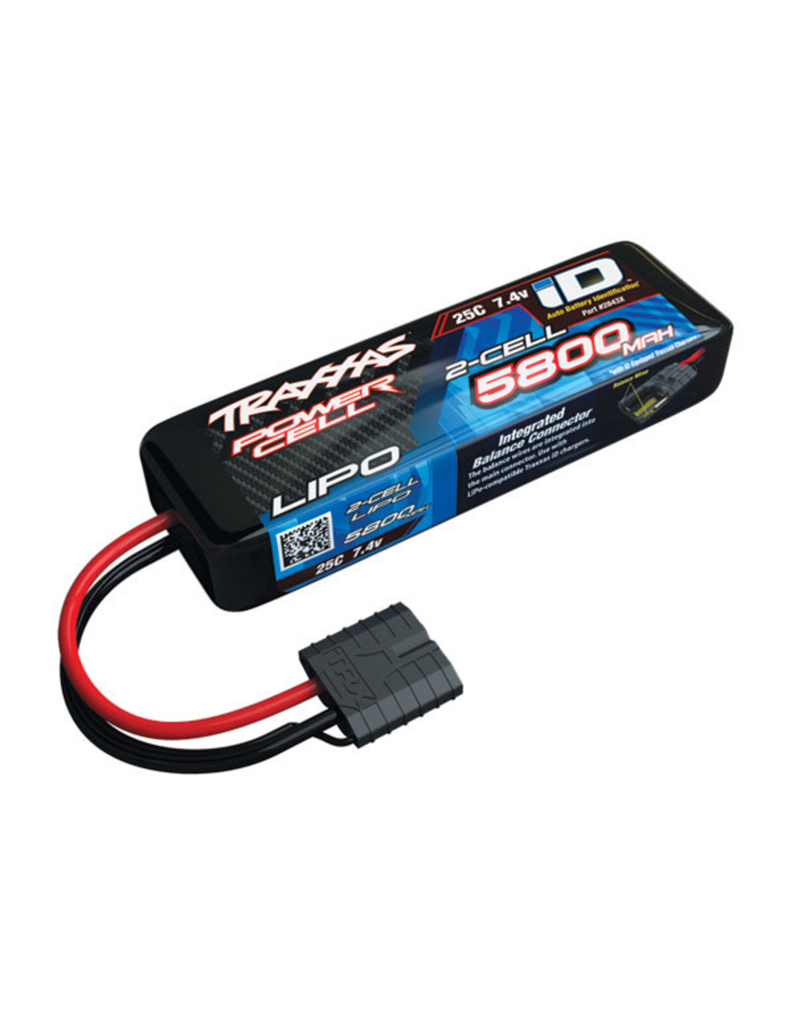 Traxxas 5800mAh 2S 7.4V 25C LiPo iD Connector