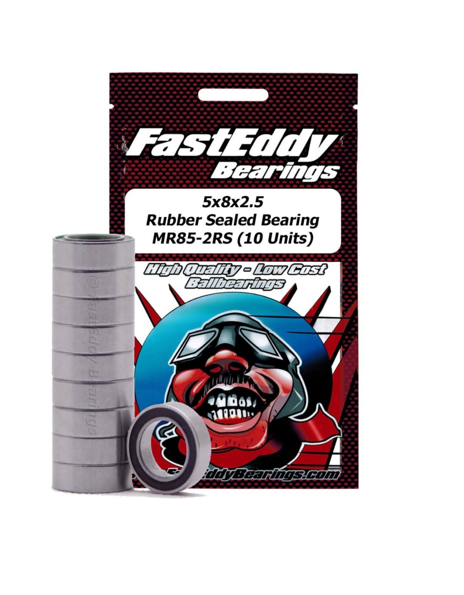 FastEddy Bearings Fast Eddy 5x8x2.5 Rubber Sealed Bearings (1)