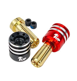 1UP Racing Heatsink Bullet Plug Connectors & Grips, 5mm