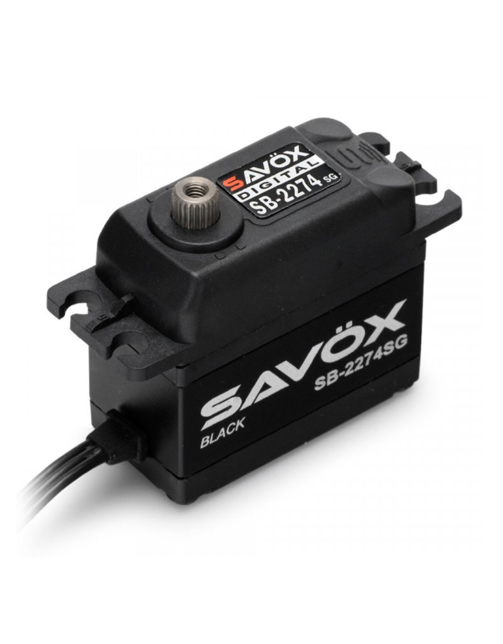 Savox Black Edition High Voltage Brushless Digital Servo, 0.080sec / 347.2oz @ 7.4V