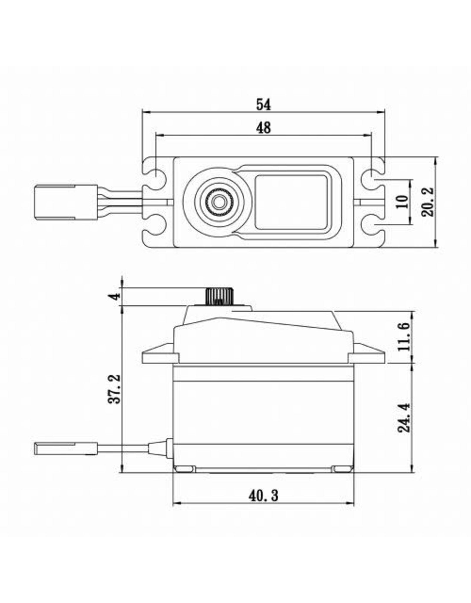 Savox Standard Size Coreless Digital Servo 0.08sec / 166oz @ 6V