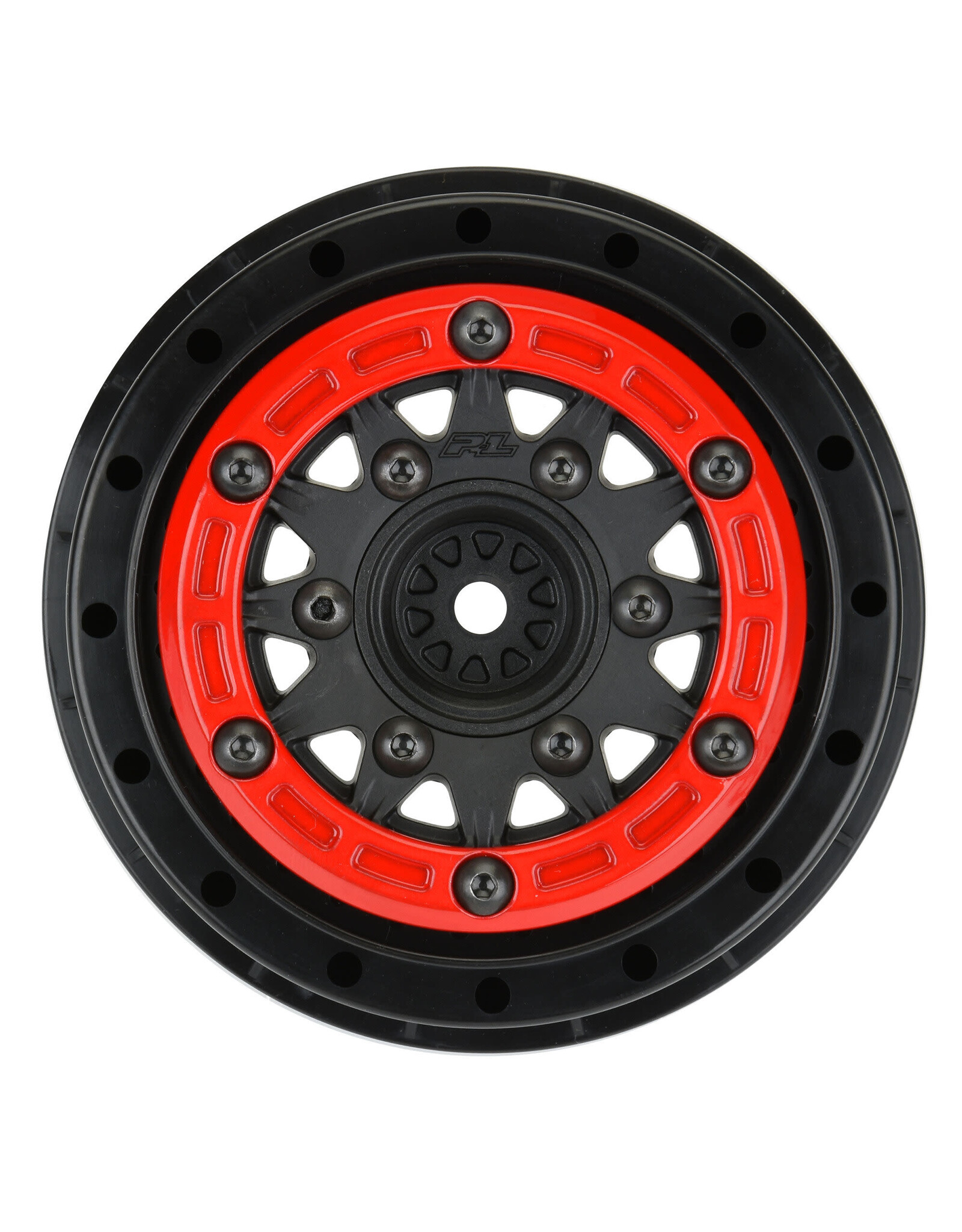 Pro-Line 1/10 Raid Bead-Loc F/R 2.2/3.0 SC (2) Rd/Blk