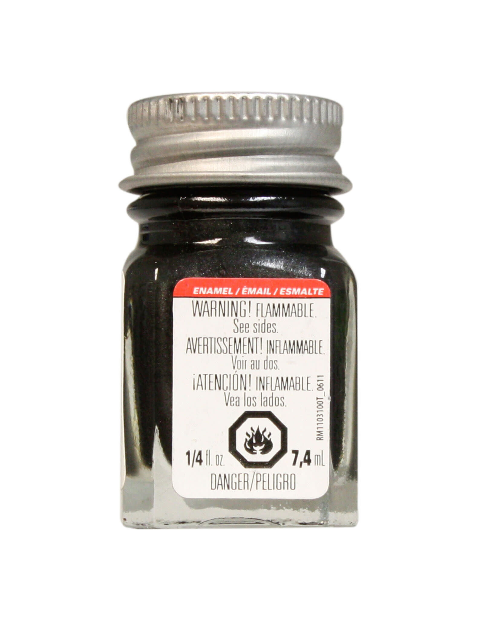 Testors Enamel 1/4oz Graphite Gray Metallic